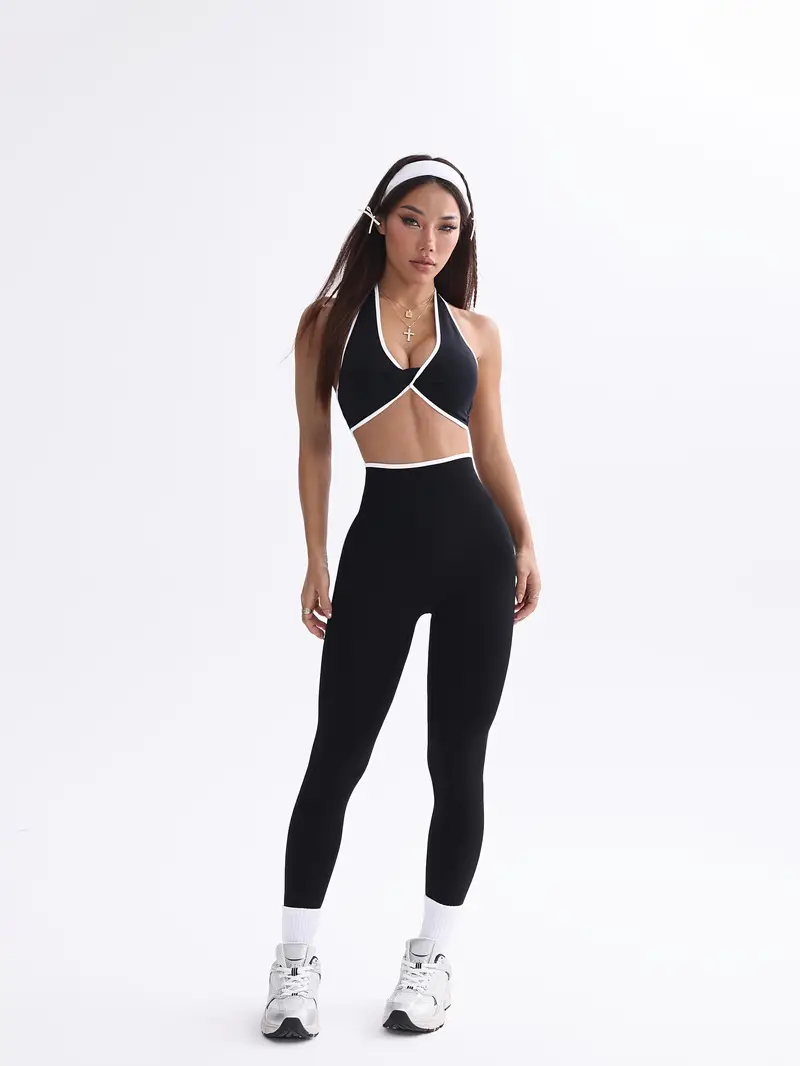 Conjunto Esportivo Calça Legging e Top Modern Poliana
