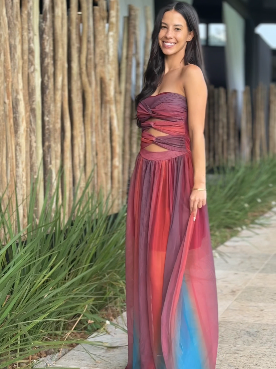 Vestido Longo Sem Alças Modern Bahamas