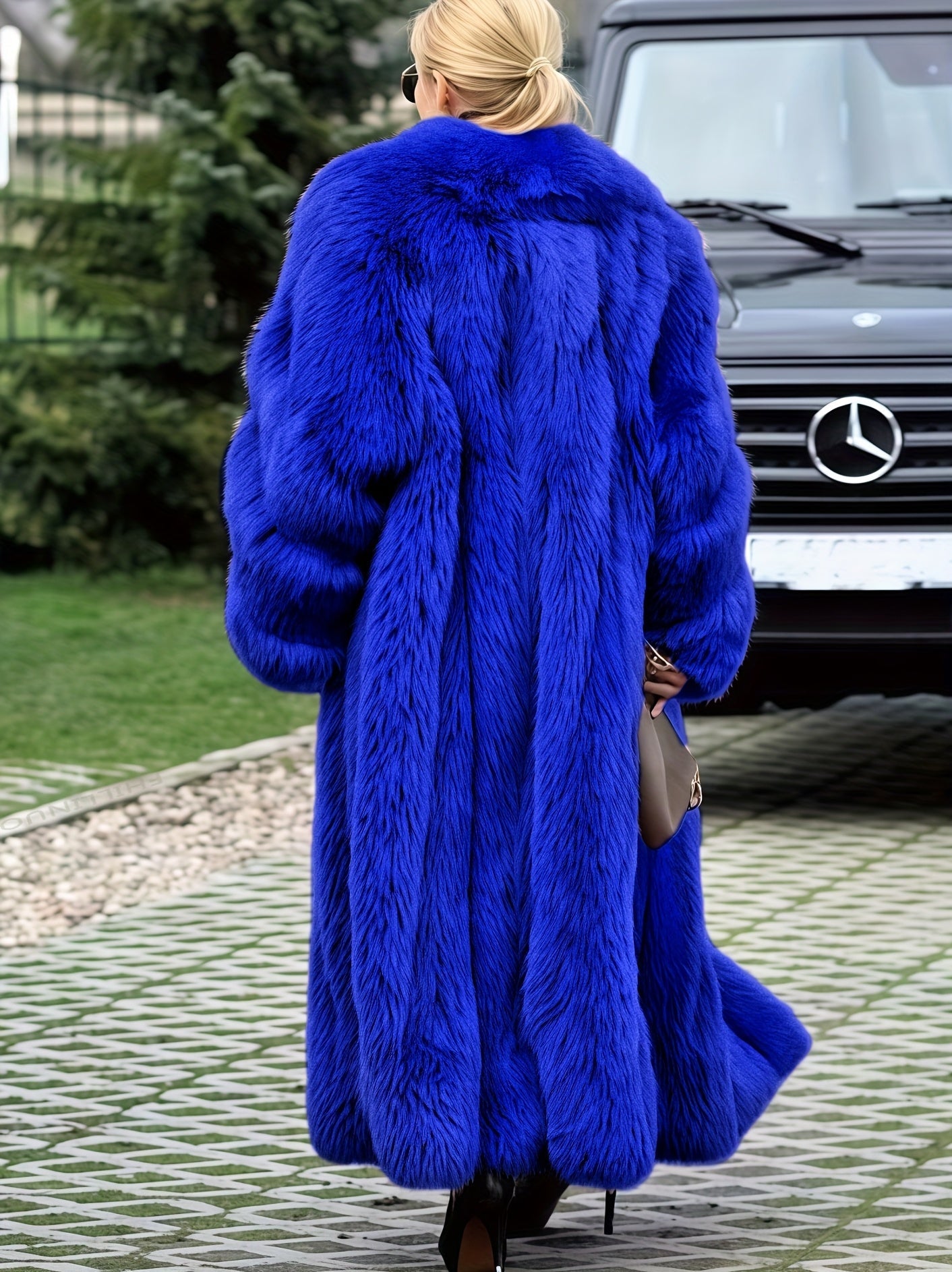 Casaco Longo de Pelo Modern Kizara