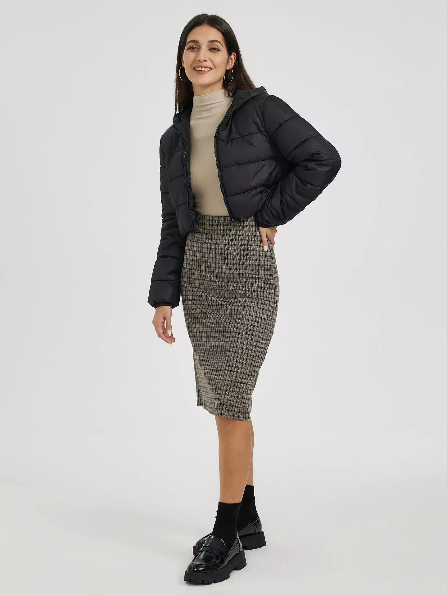 Jaqueta Feminina Puffer Acolchoada Modern Jaden