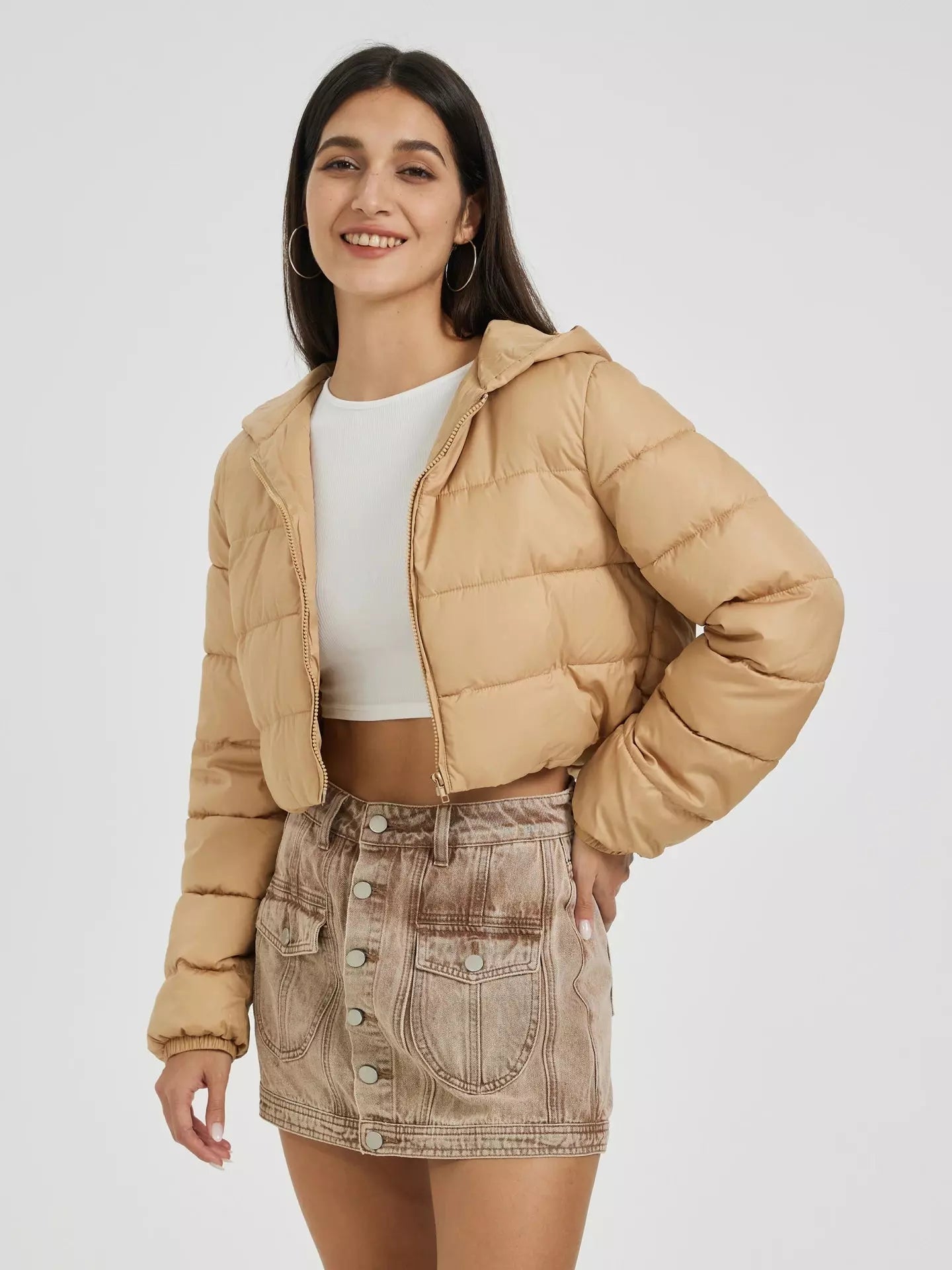 Jaqueta Feminina Puffer Acolchoada Modern Jaden