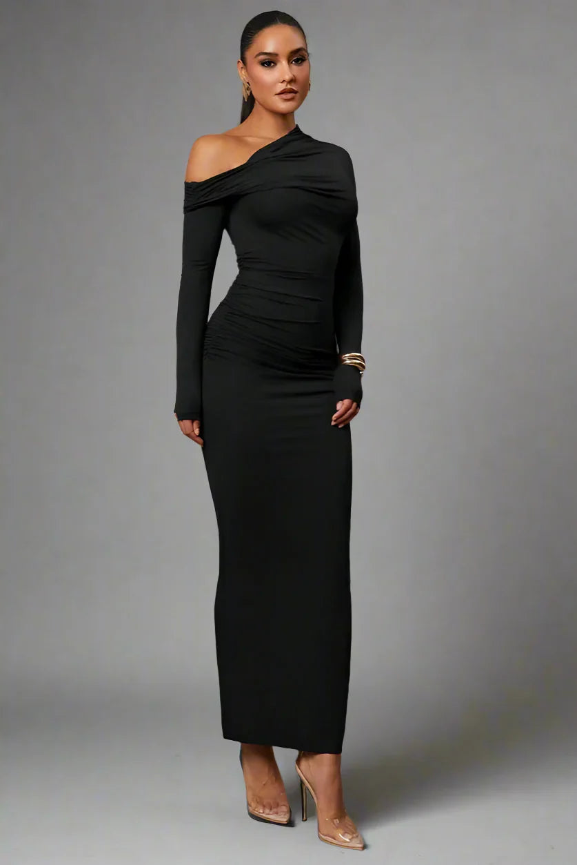 Vestido Longo Justo Modern Shelon