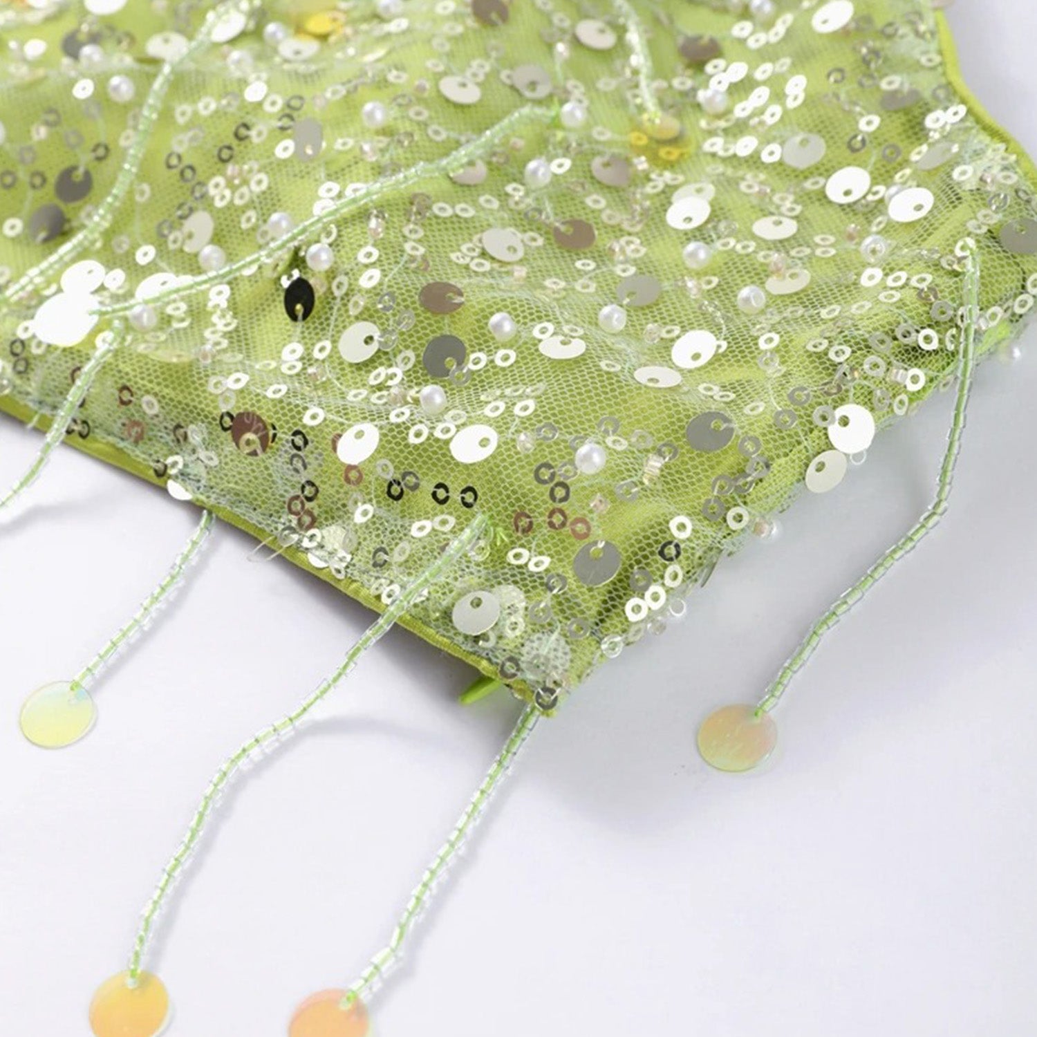 Cropped e Saia Paetê Modern Soleil