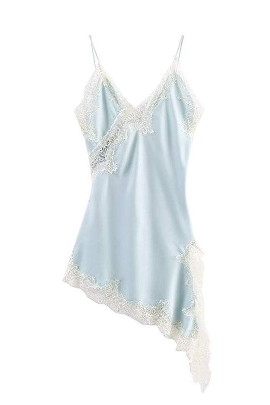 Vestido Curto Cetim Tendência Modern Daily