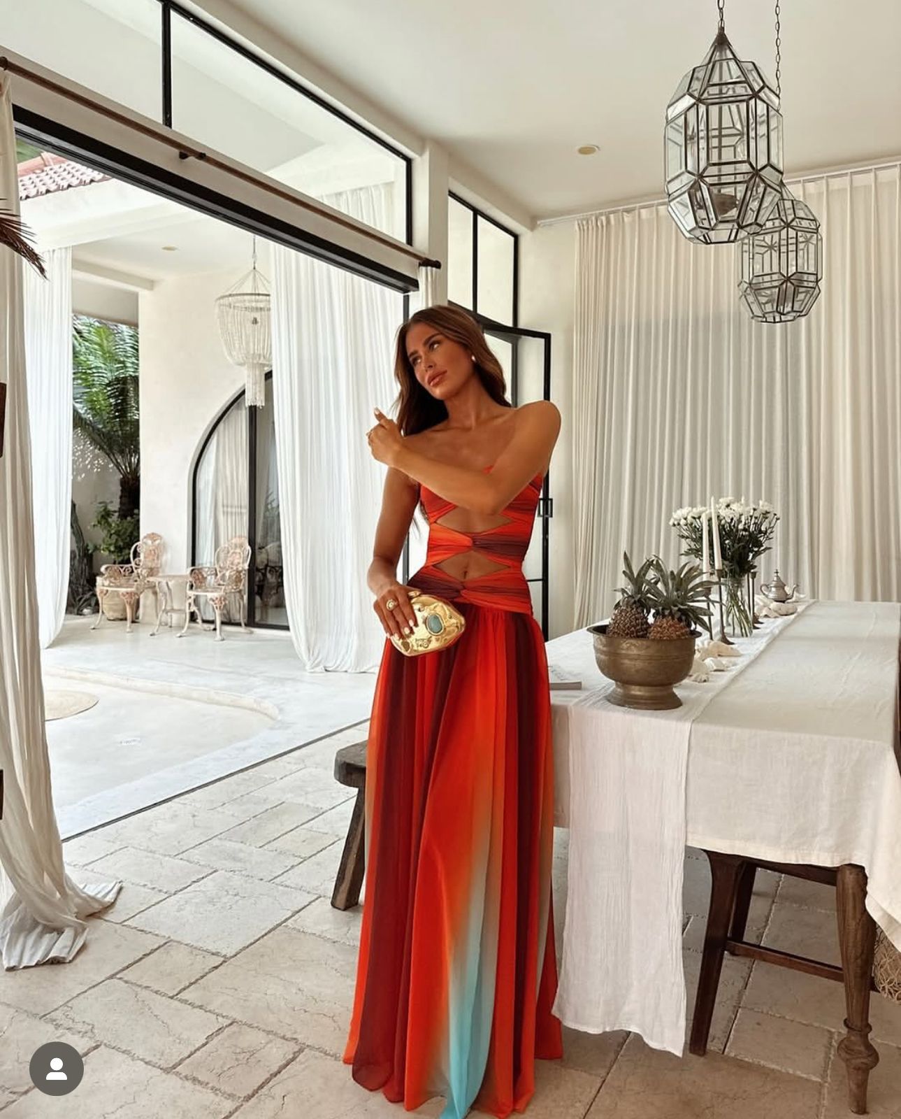 Vestido Longo Sem Alças Modern Dubai