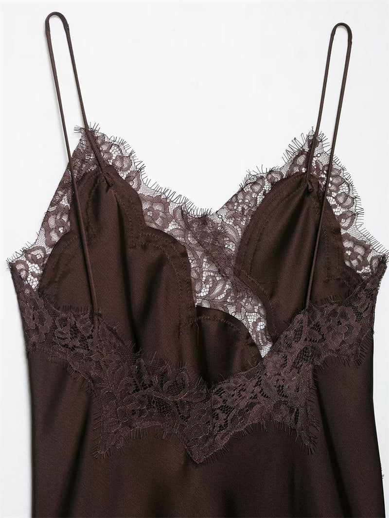 Vestido Curto Cetim Tendência Modern Daily