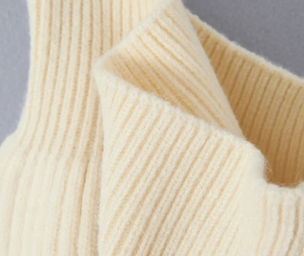 Conjunto Tricô Blusa Manga Comprida e Mini Saia Modern Violet