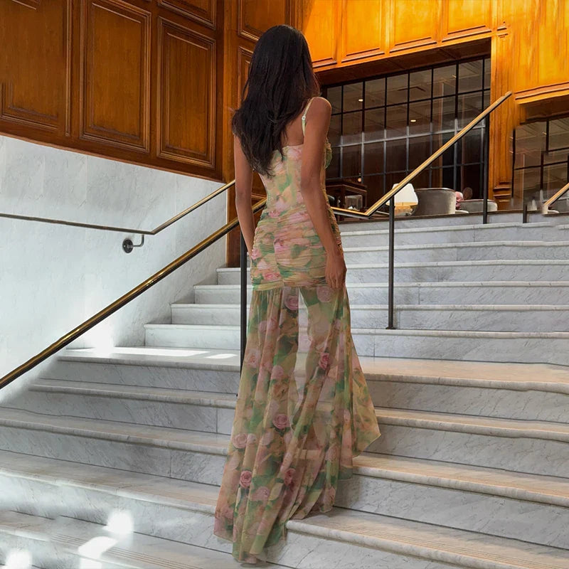 Vestido Longo Floral Modern Jullye