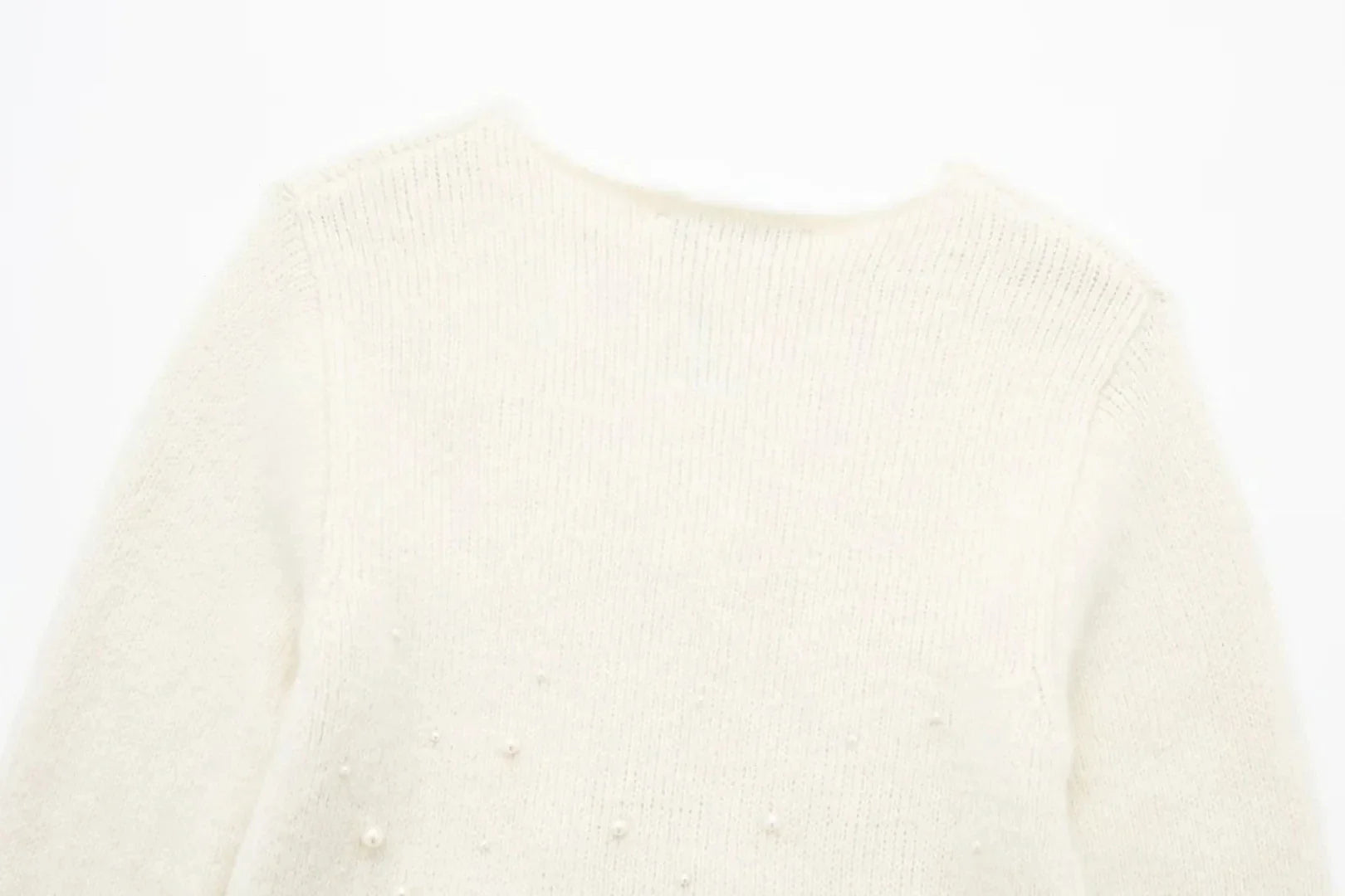 Conjunto Tricô Sueter e Saia com Pérolas Modern Martina