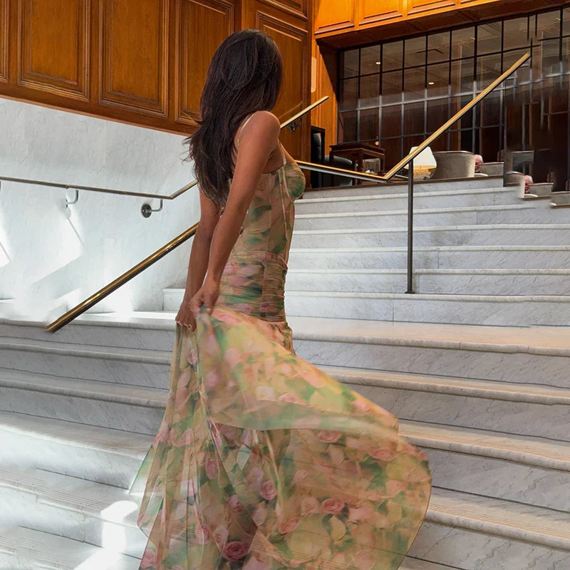 Vestido Longo Floral Modern Jullye