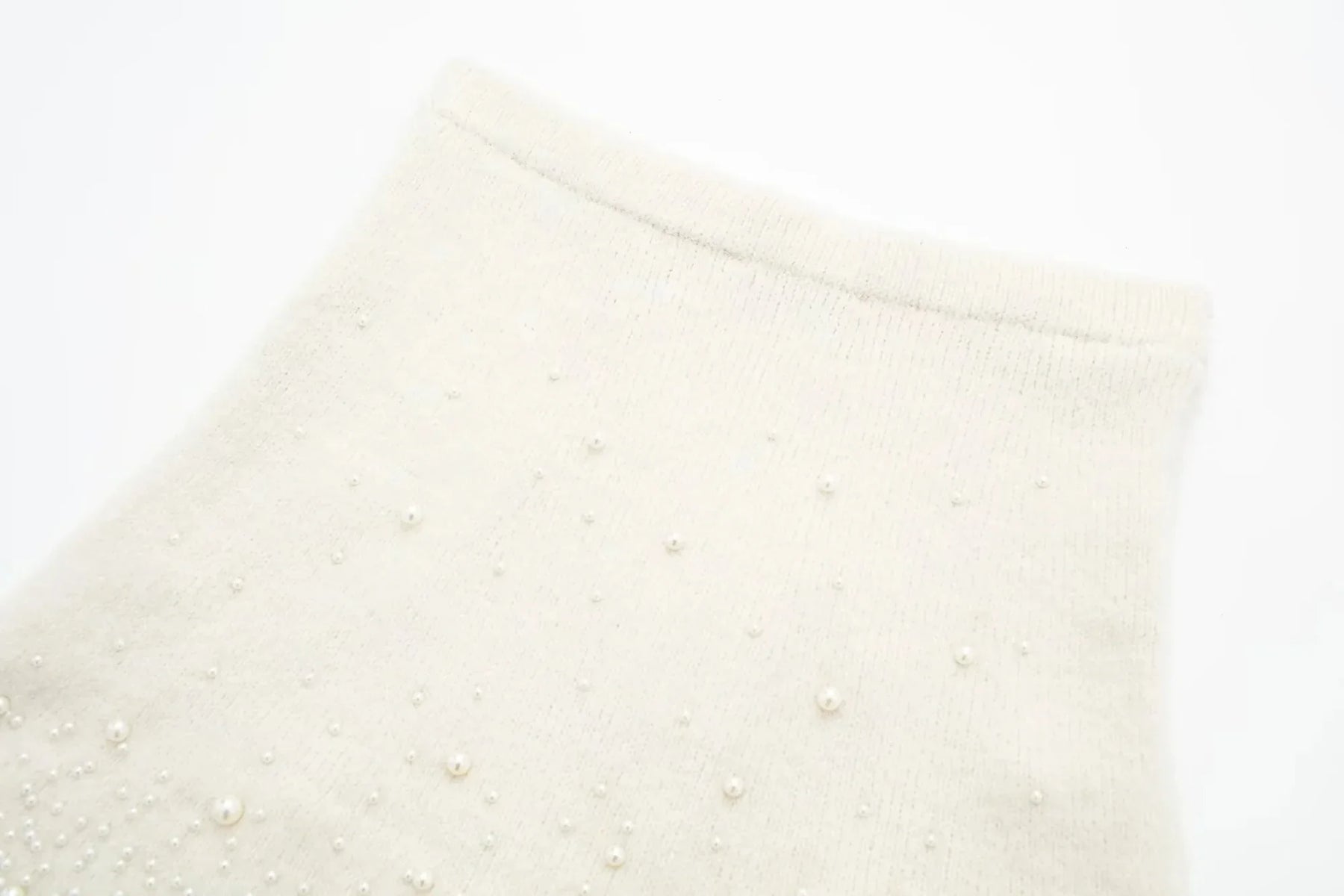 Conjunto Tricô Sueter e Saia com Pérolas Modern Martina