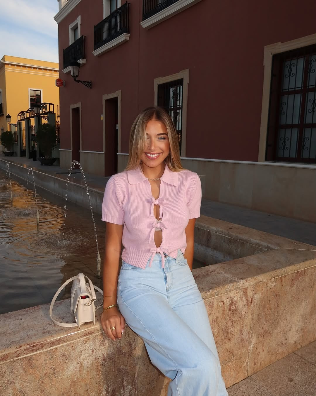 Blusa Tricô Manga Curta Modern Elodie