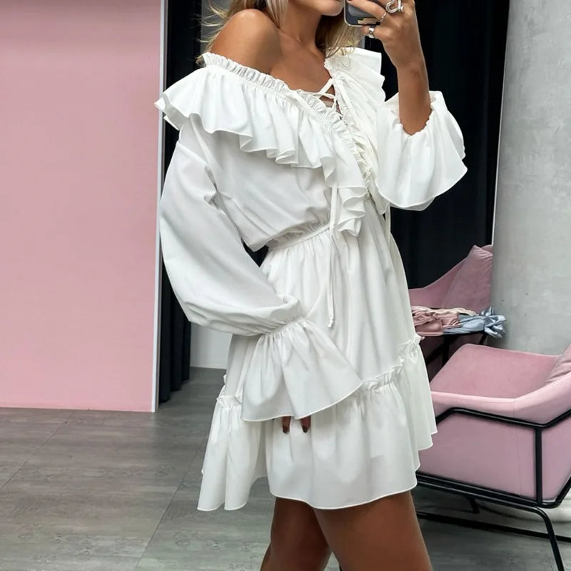 Vertido Curto Manga Longa Boho Chic Modern Aurélia