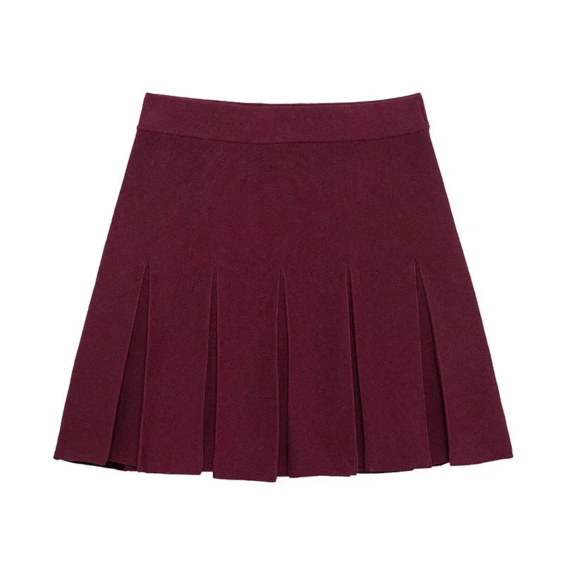 Conjunto Cardigan e Saia Plissada Modern Alessia