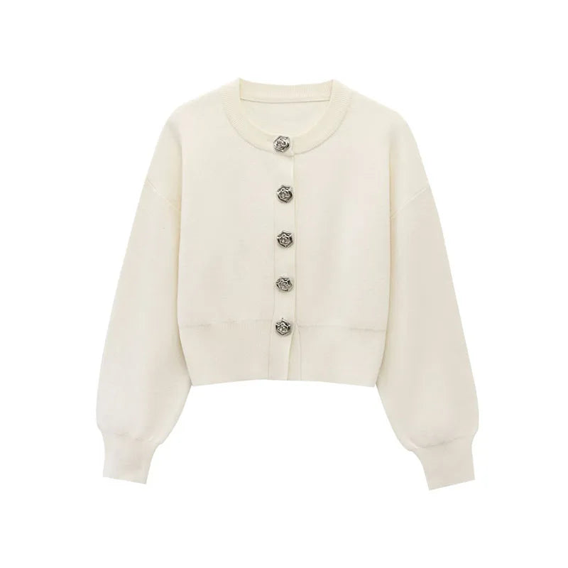 Conjunto Casaco Manga Bufante e Saia Curta Modern Mabel