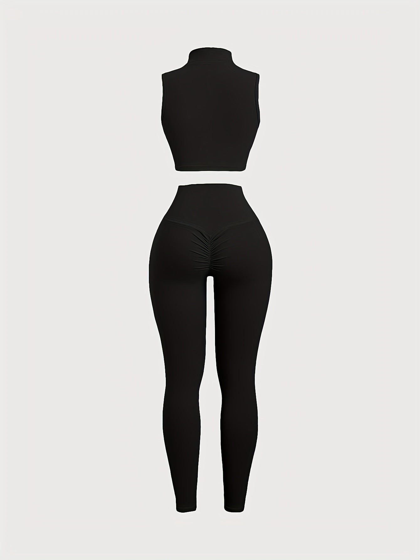 Conjunto Top com Zíper e Legging Empina Bumbum Modern Alana