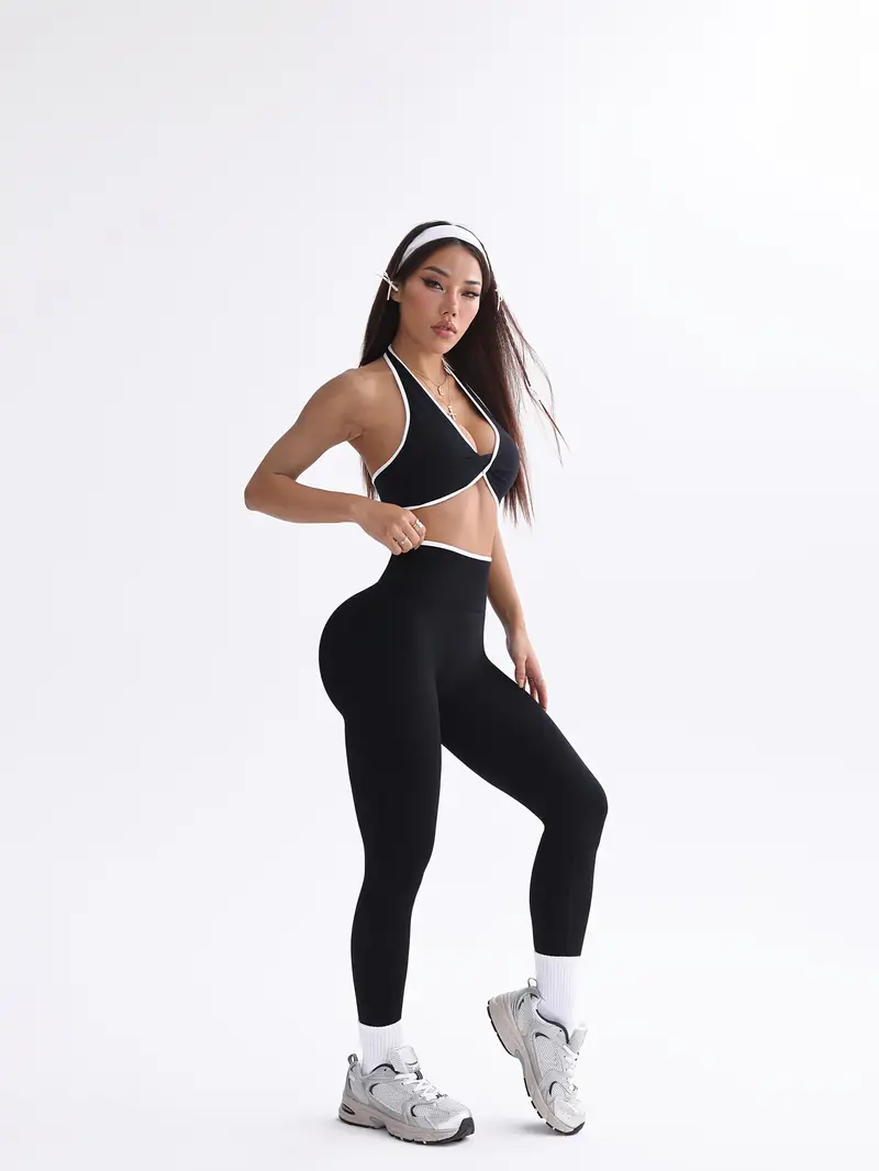 Conjunto Esportivo Calça Legging e Top Modern Poliana
