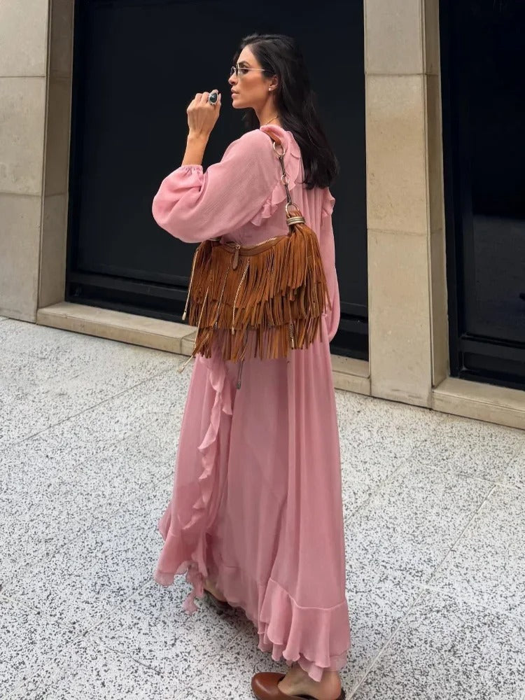 Vestido Feminino Longo Boho Modern Letícia