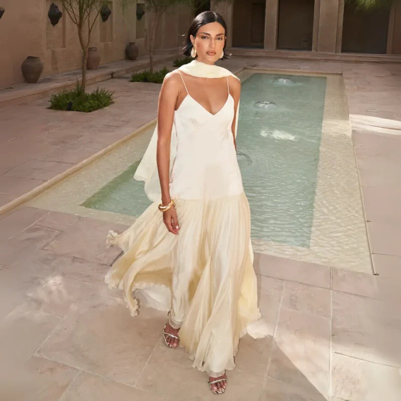 Vestido Longo Decote nas Costas Modern Eloá