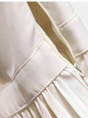 Vestido Midi Alfaiataria Plissado com Cinto Modern Yara