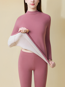 Conjunto Feminino Térmico Peluciado Blusa e Legging Modern Belinda