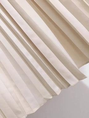 Vestido Midi Alfaiataria Plissado com Cinto Modern Yara