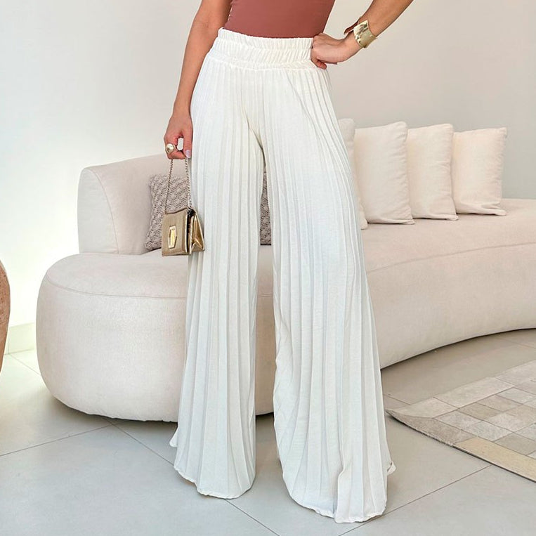 Calça Pantalona Plissada Modern Callie