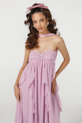 Vestido Com Babados Tendência Modern Ariel