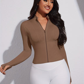 Jaqueta Esportiva Alta Elasticidade com Zíper Modern Layla