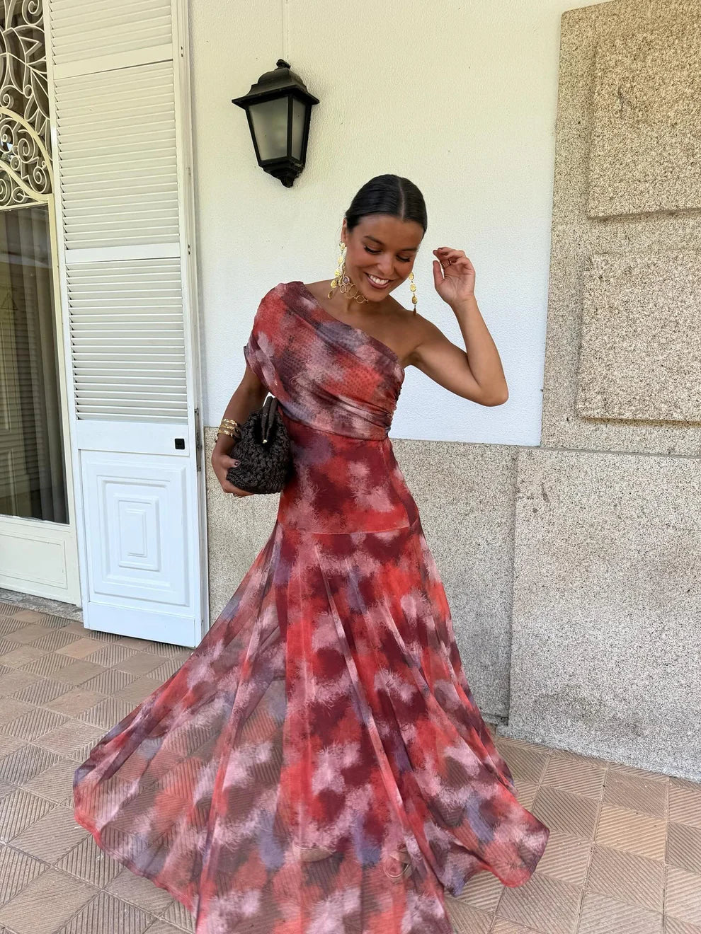 Vestido Longo Ombro Só Modern Bally