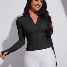 Jaqueta Esportiva Alta Elasticidade com Zíper Modern Layla