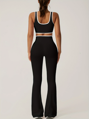 Conjunto Esportivo Top e Calça Flare Modern Maísa