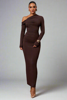 Vestido Longo Justo Modern Shelon