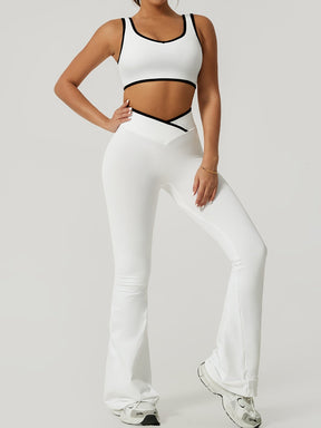 Conjunto Esportivo Top e Calça Flare Modern Maísa