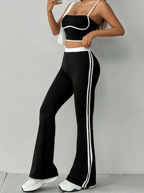 Conjunto Esportivo Top e Calça Flare Modern Giovana