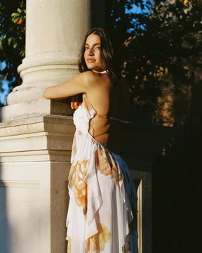 Vestido Com Babados Tendência Modern Ariel