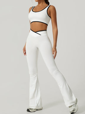 Conjunto Esportivo Top e Calça Flare Modern Maísa