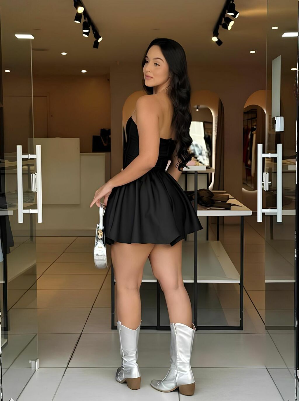 Vestido Curto Corset com Amarrações Modern Yasmin