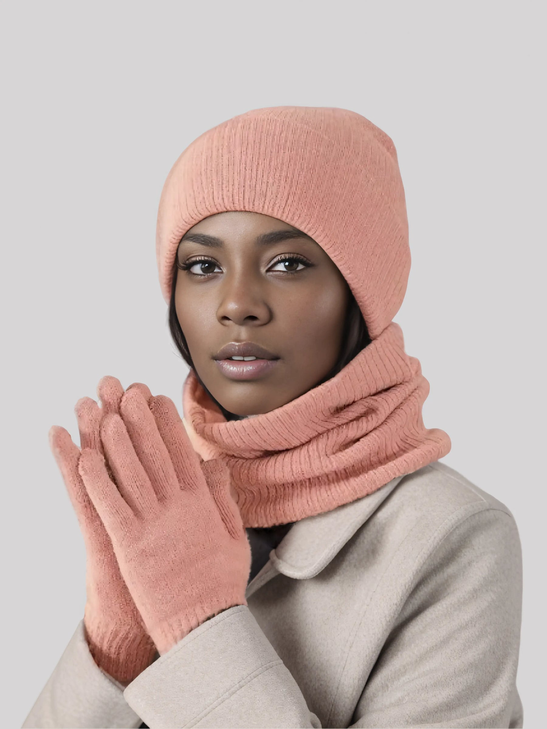 Conjunto Térmico Gorro, Cachecol e Luvas Modern Frozen