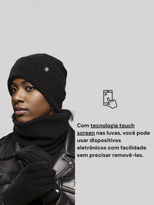 Conjunto Térmico Gorro, Cachecol e Luvas Modern Frozen