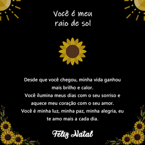 Caixa com Girassol Eterno & Colar Coração Personalizado