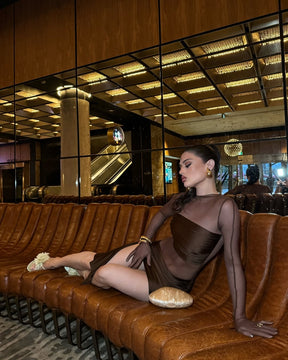 Vestido Curto Com Tule Irregular Modern Mariáh