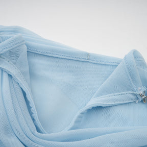 Vestido Longo Drapeado Assimétrico Modern Catherine