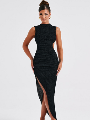 Vestido Longo com Fenda Modern Lamour