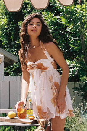 Vestido Curto Tendência Babados Modern Ariel