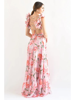 Vestido Longo Floral Modern Lumara