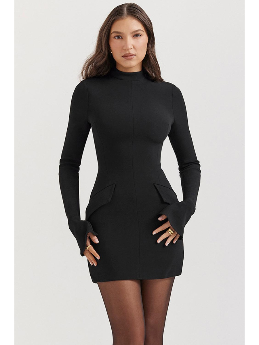 Vestido Curto Manga Longa Modern Kayla