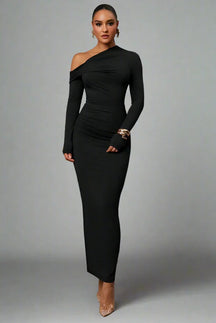 Vestido Longo Justo Modern Shelon