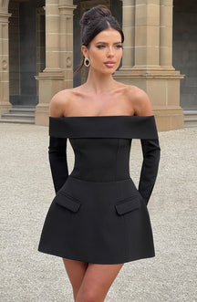 Vestido Manga Longa Curto Modern Kelly