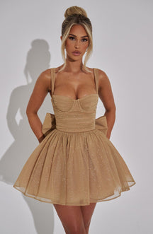 Vestido Curto Com Alças de Brilho Modern Glam Luxo - FULL